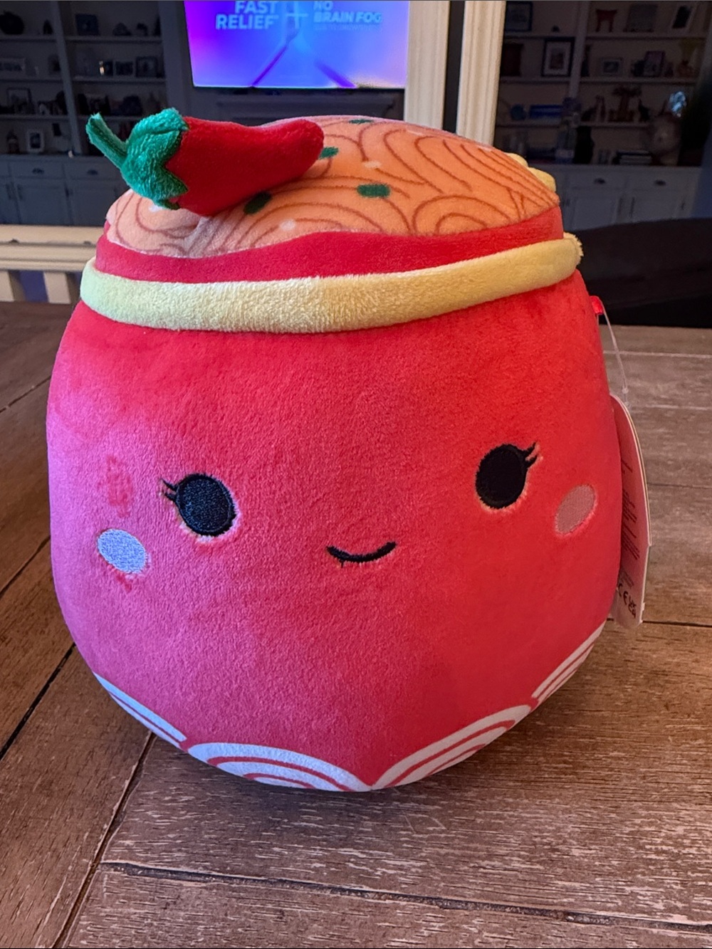 Odion Squishmallow Red Cute Plush Sushi Toy - NWT